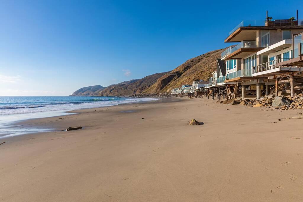 Malibu Beach House Getaway On Private Beach Villa Exterior photo