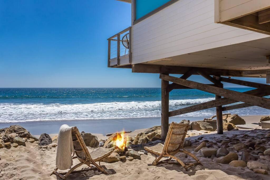 Malibu Beach House Getaway On Private Beach Villa Exterior photo